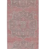 Vintage Turkish rug from Oushak, hand-woven 100x353 cm