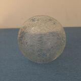 Round globe made of cracked glass