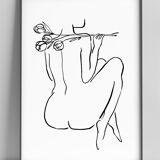 Toujours avec des fleurs 30x42cm