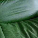 Canada model leather armchair and ottoman by Osvaldo Borsani