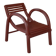 BAUMANN 1930s theatre red bentwood children's chair