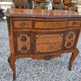 Commode transition in marquetry, Louis XV style, early 20th century.