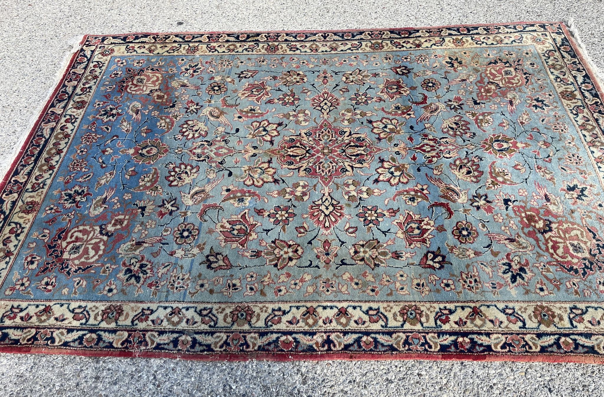 Oriental carpet iran Isfahan Nadjafabad Persian: handmade. Dimensions: 1.60 x 2.30 m