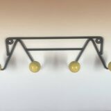Coat rack round iron and wooden balls 40 cm