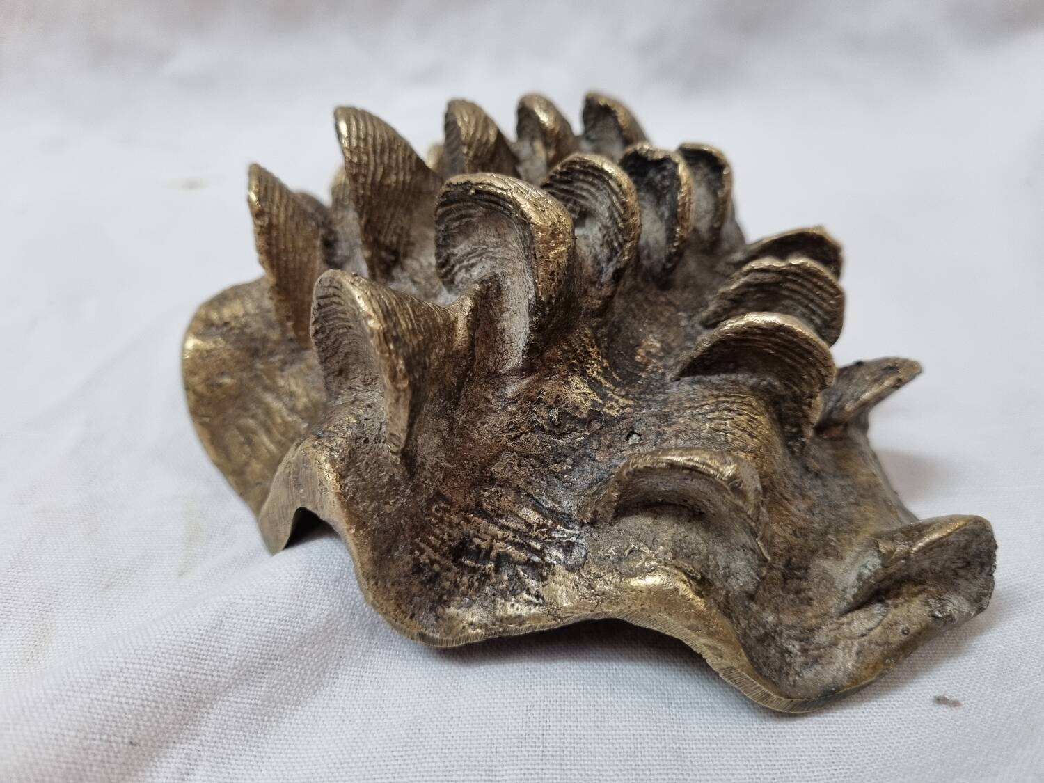 Bronze stoup ashtray, mid-20th century