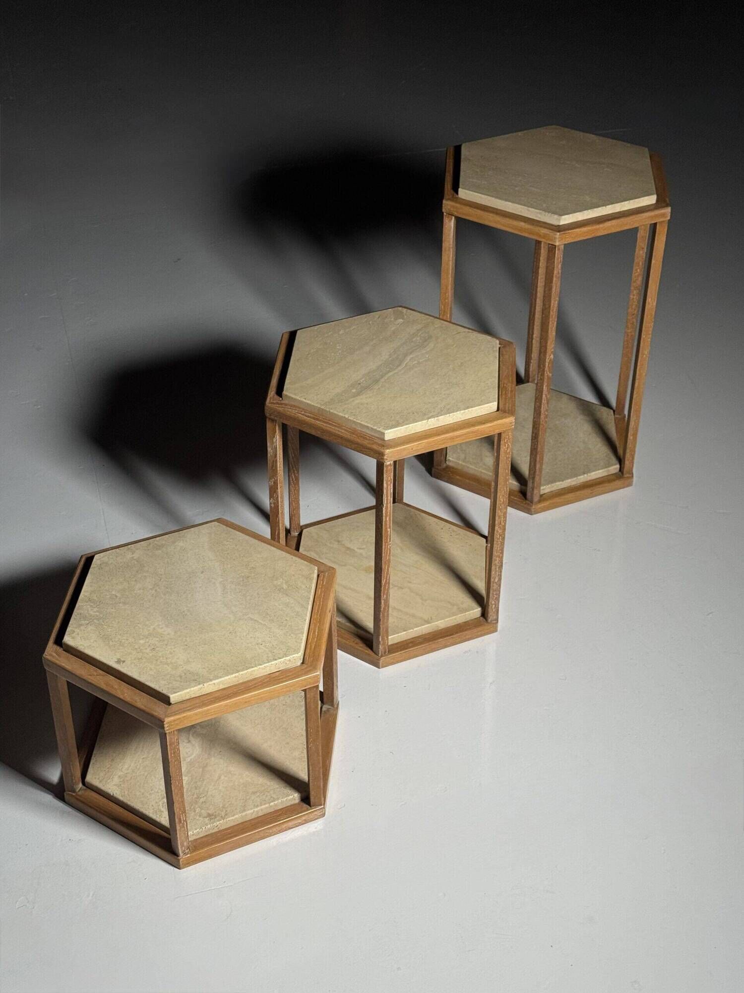 Set of 3 side tables Roche Bobois