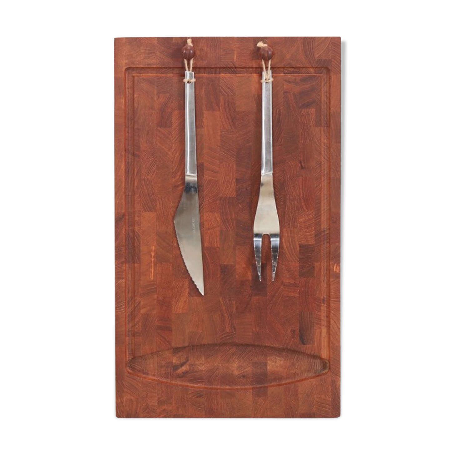 Danish cutting board and cutlery by Jens Quistgaard for Digsmed