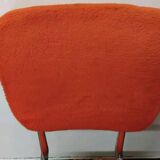 Lot de 4 anciennes chaises en tissus moumoute année 60 vintage