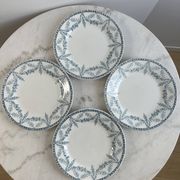 Set of 4 flat plates Creil and Montereau Labrador