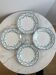 Set of 4 flat plates Creil and Montereau Labrador
