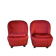 Set of 2 Mid-Century armchairs in purple velvet, 1950s Czech Republic.