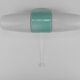 Wilhelm Wagenfeld Bauhaus Turquoise Double Sconce Wall Light, Germany, 1950
