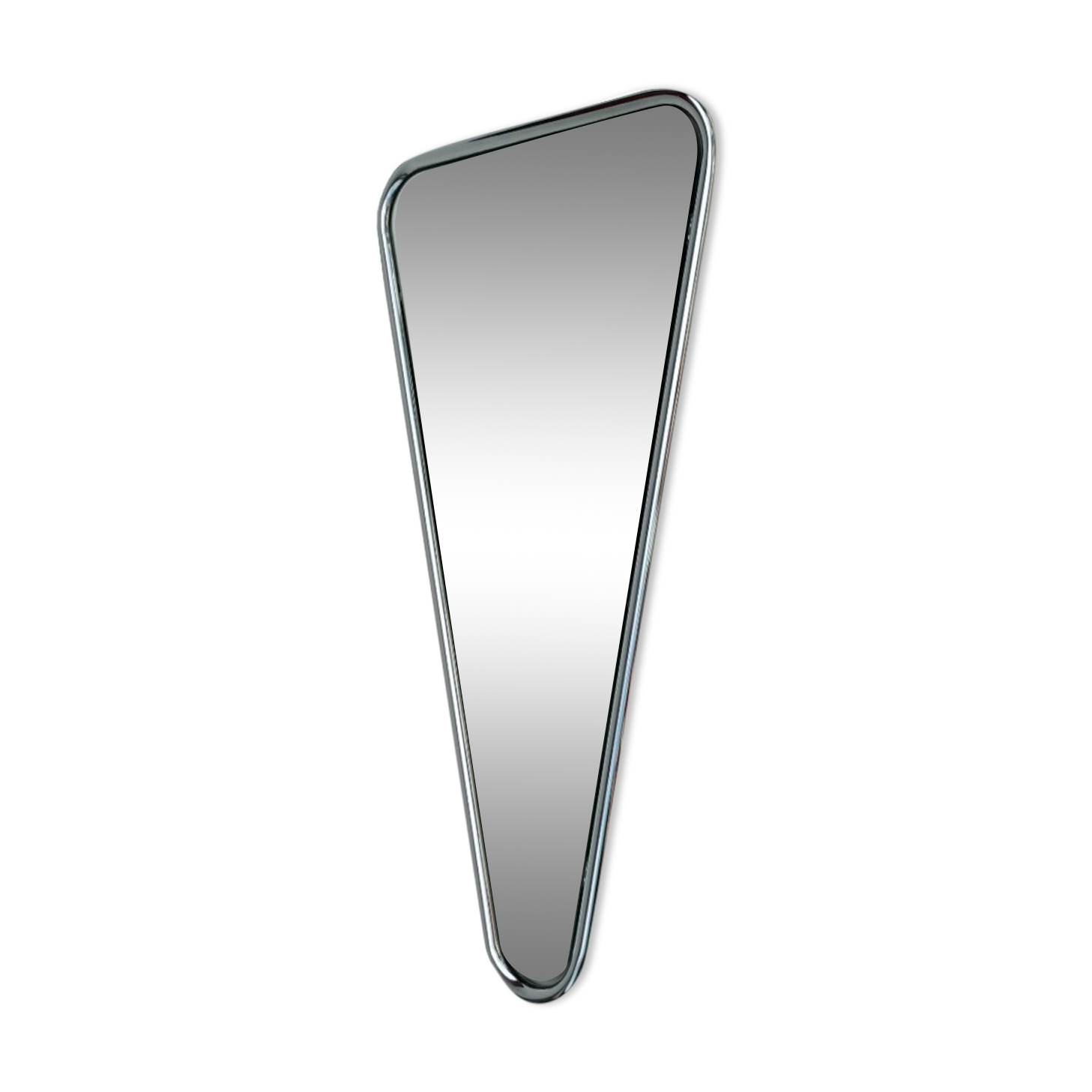 Miroir design en forme de triangle des années 70, véritable ère spatiale