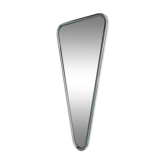Designer mirror in the shape of a triangle from the 70's, a real Space Age