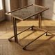 Czechoslovak vintage serving trolley on wheels, mid-century bar cart, 1970s