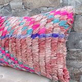 Magnifique coussin Kilim berbère vintage du Maroc