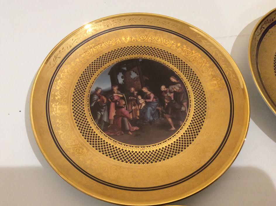 Set of 6 plates vatican