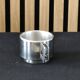 Set of 2 stainless steel espresso cups by Casalinghi.