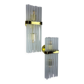 Pair of wall lights from Sciolari for Lightolier, circa 1970s, Italy