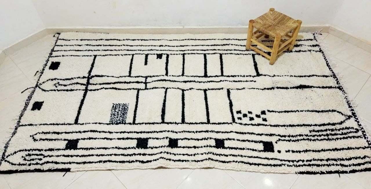 250x143cm Carpet Berbere Beni Ourain