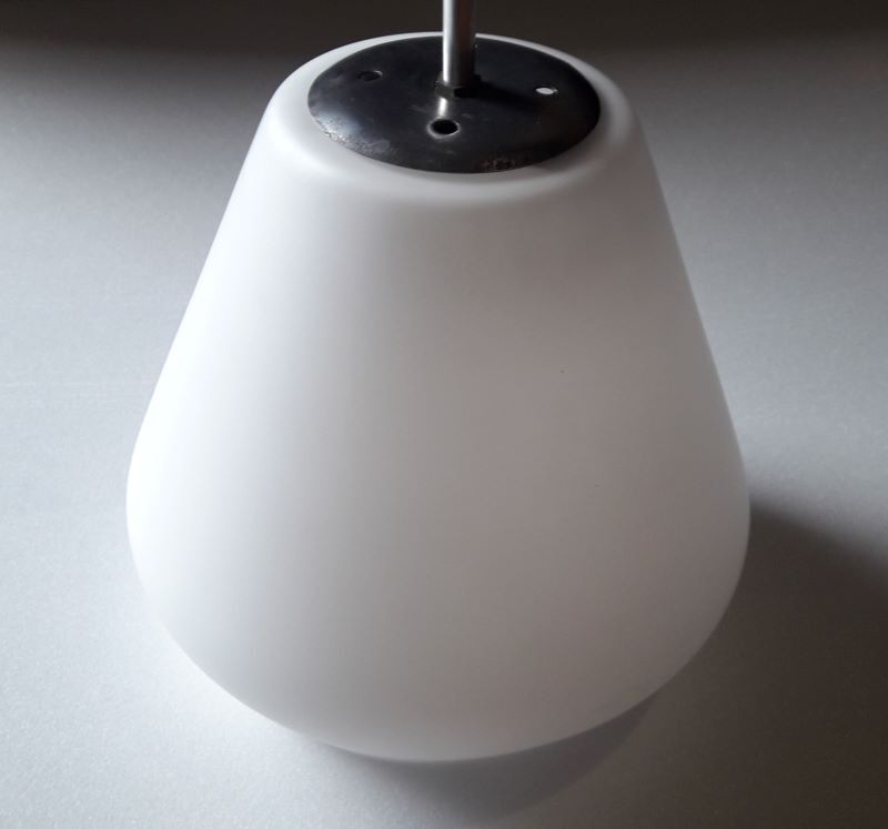 Lustre work Italian glass opalin white