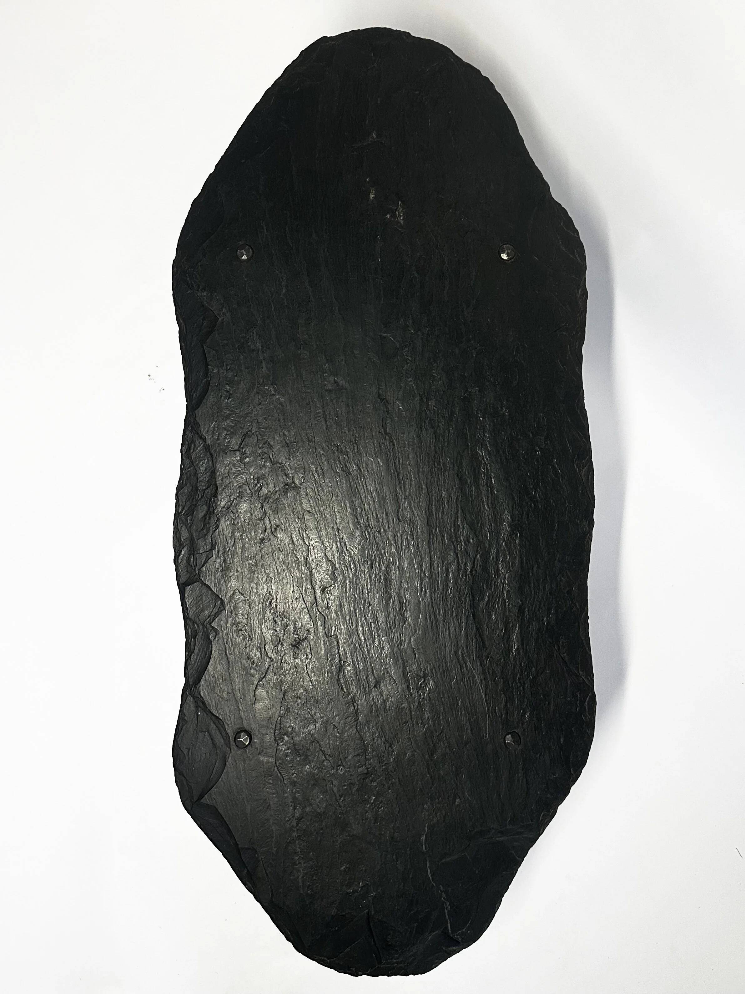 French wrought iron and slate coffee table