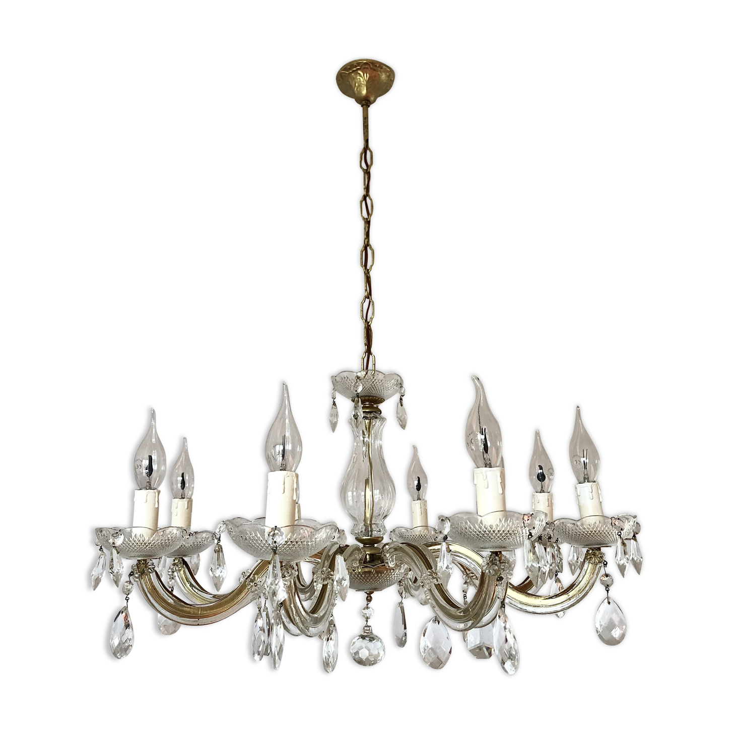 Murano taster chandelier - 8 branches - 50s