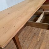 Table de ferme en bois à 2 tiroirs