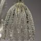 Colourless Venetian glass lustre from Murano circa 1930