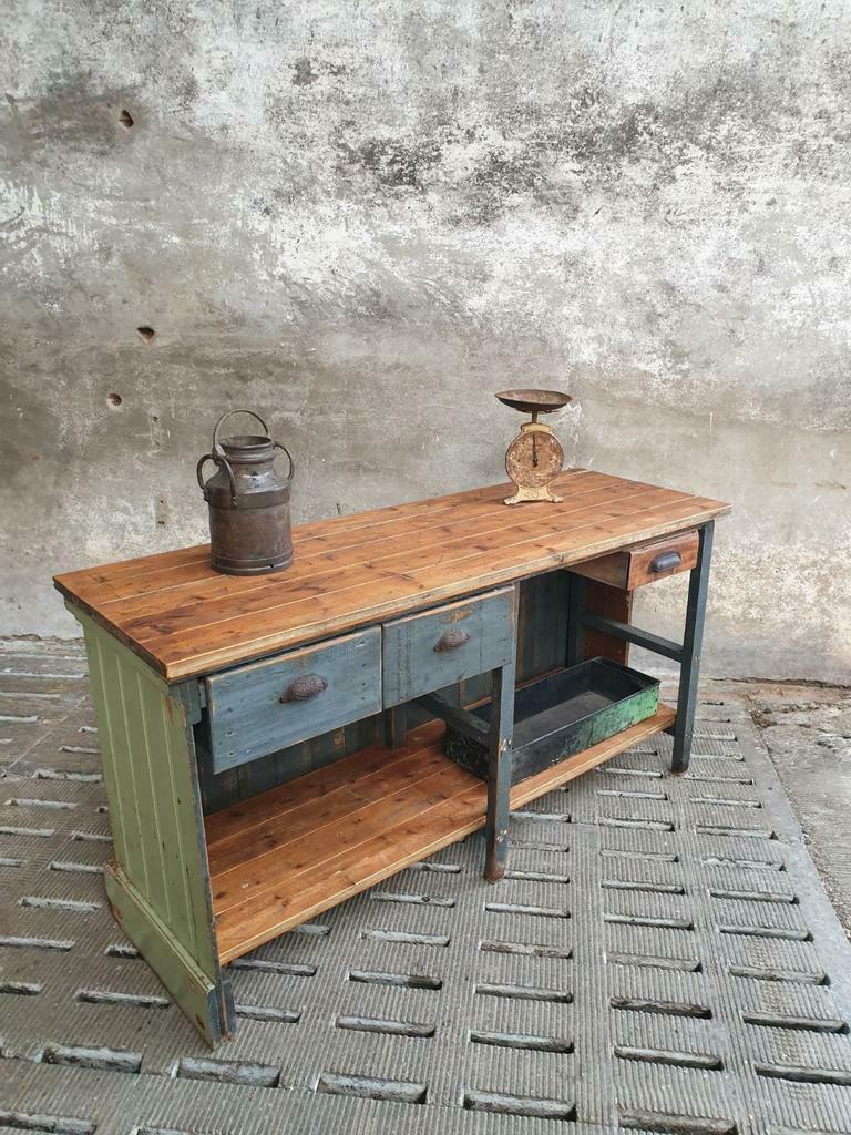 Antique shop counter