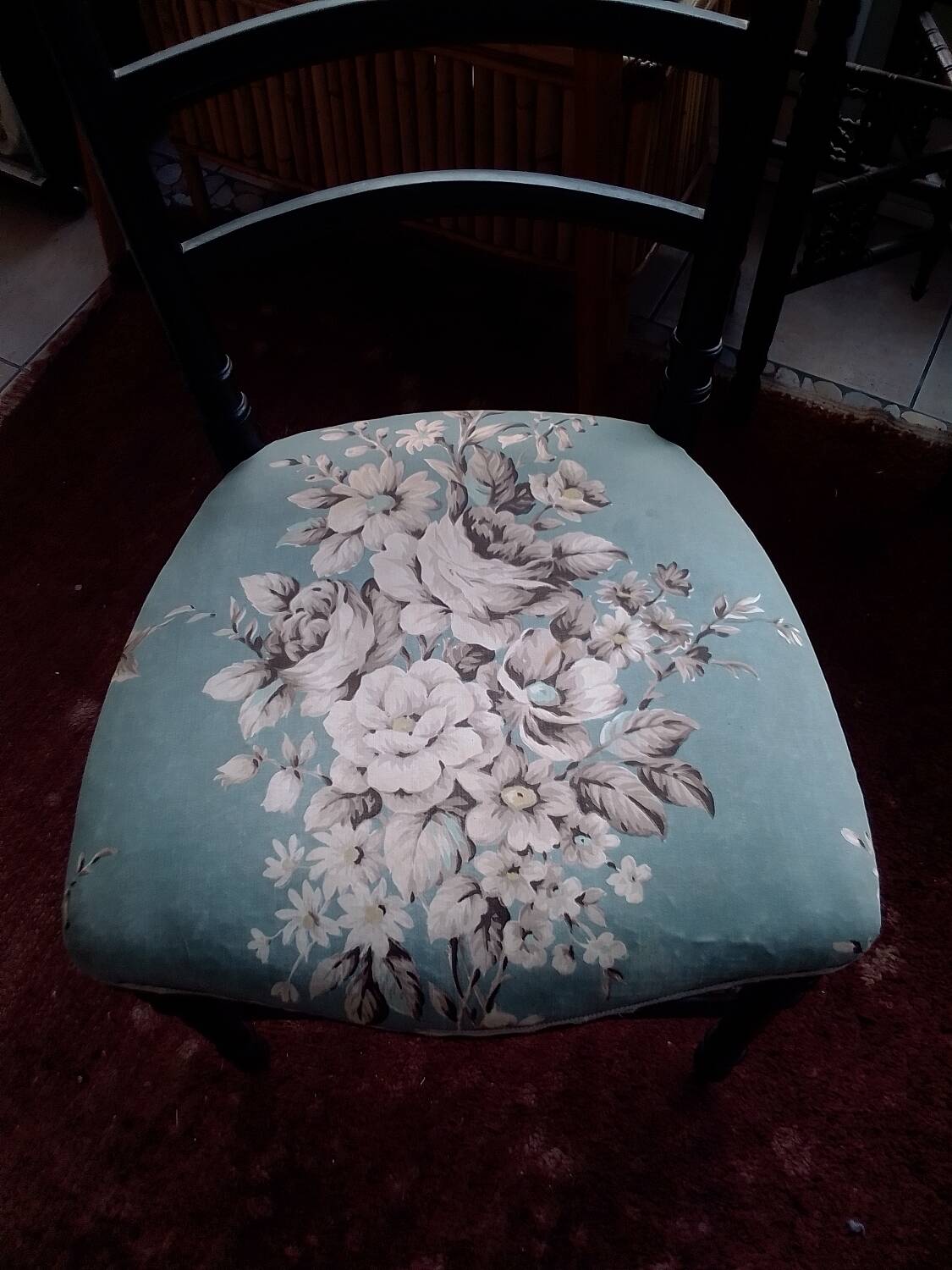 Napoleon III chair in blackened wood