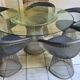 Warren Platner table with its 5 chairs.