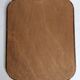 Antique Louis-Philippe mirror, rounded corners, imitation wood, 30 x 37 cm