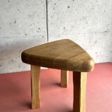 Vintage brutalist nesting tables in solid wood, design