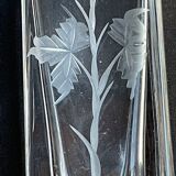 Cristallerie de Vannes le Châtel - Vannes Cristal France - Square vase - Cut crystal