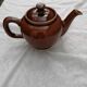 Théière et pots à lait en céramique marron