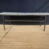 Floral-patterned coffee table