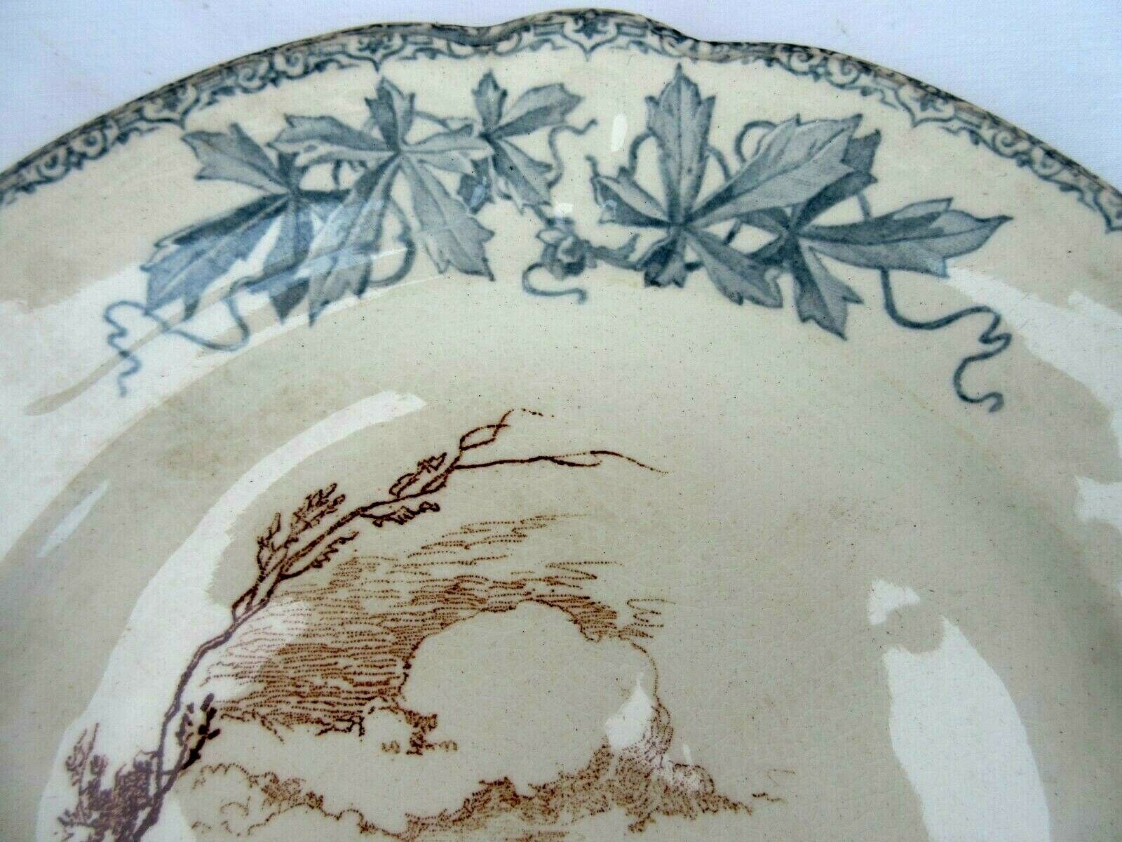 Assiette HB Choisy le Roi série Louis XIII modèle La RIVIERE
