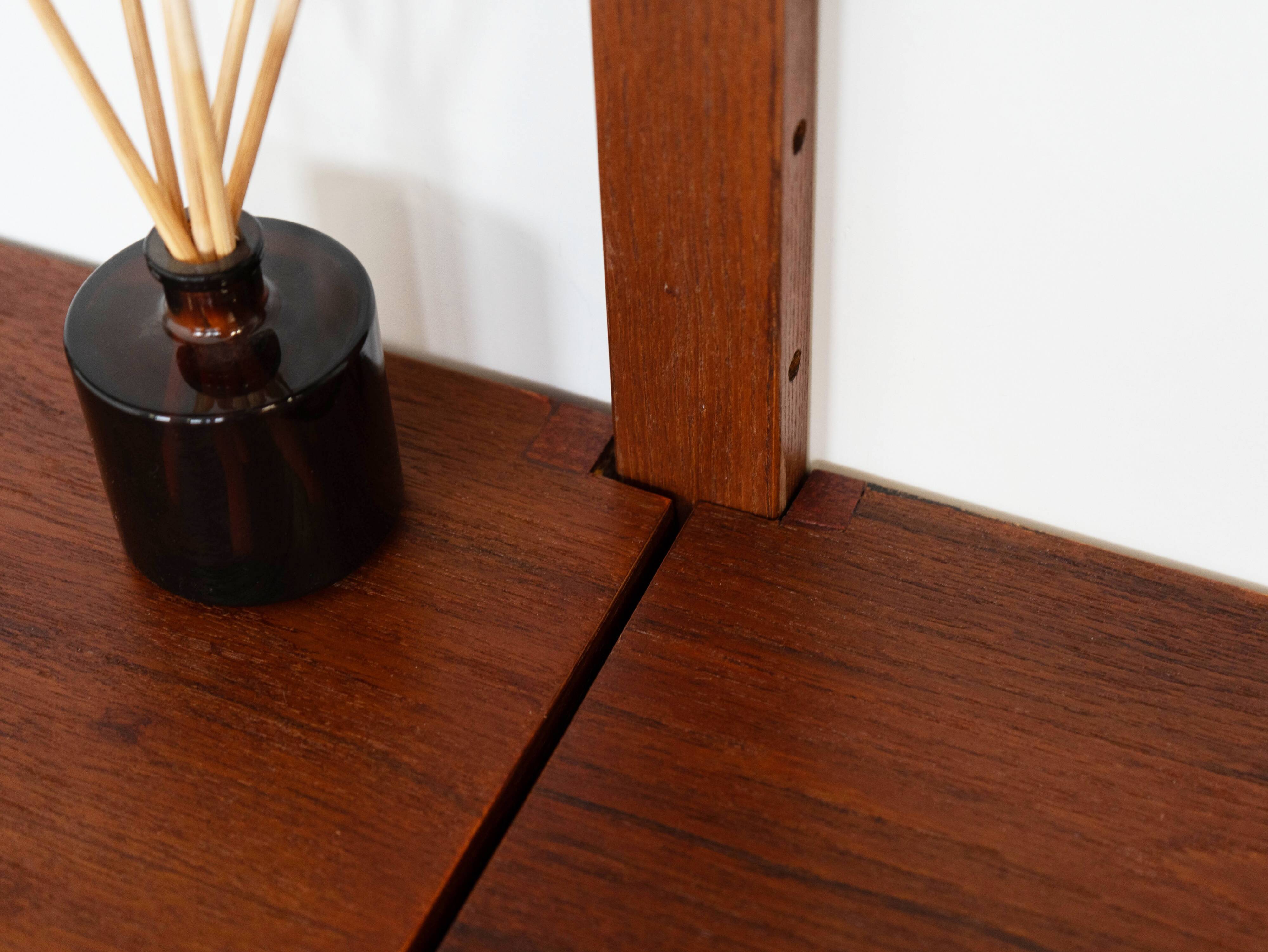 Teak modular shelving unit, Danish design, 1960s, made in Denmark