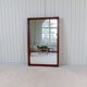 Mid-century modern walnut mirror, Sweden, 1960s