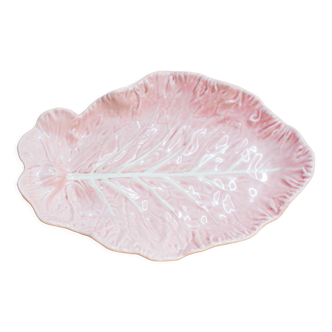 Plat barbotine chou rose