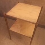 Marble and brass side table