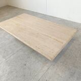 Travertine Coffee Table 1970s, Italy