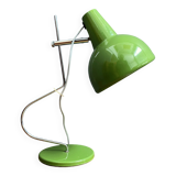 Green metal table lamp by Josef Hurka for Lidokov 1960s