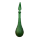 Green Empoli carafe - Diamond point glass - 1960s
