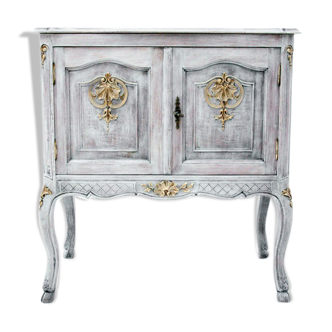 Provencal shabby chic chest of drawers, France, circa 1930