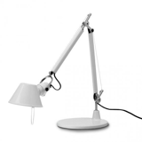 Lampe Tolomeo blanche de Michele De Lucchi & Giancarlo Fassina pour Artemide, 1989