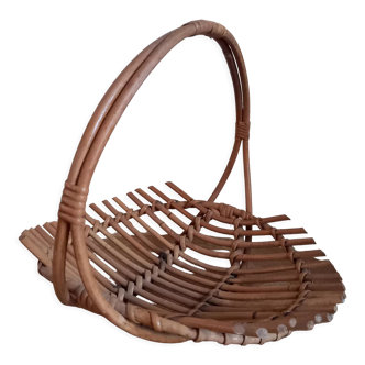 Vintage rattan basket