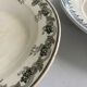 Lot of 4 deep plates, pink, blue, and green ironstone, French earthenware.