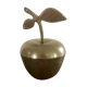 Vintage apple trinket bowl in brass